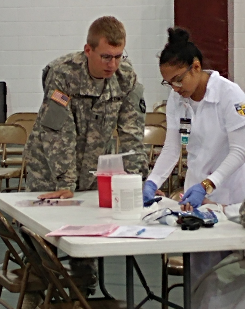 405th Combat Support Hospital Soldiers Supporting the Mission at Operation Lonestar 2016!