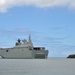 Royal Australian Navy Canberra Class Amphibious Ship HMAS Canberra (L02) Departs Joint Base Pearl Harbor-Hickam Following the Conclusion of RIMPAC 2016