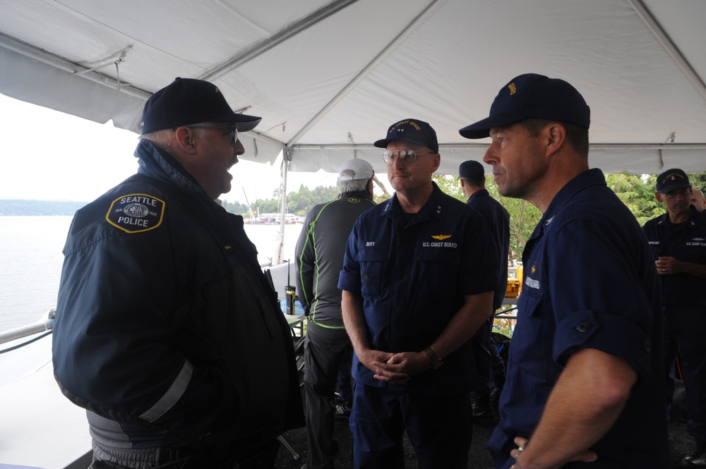 Rear Adm. Mark Butt Visits 67th Annual Seattle Seafair