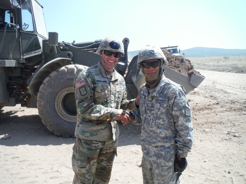 841st Soldiers Recognized with Command Team Coin