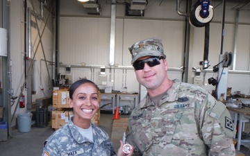 841st Soldiers Recognized with Command Team Coin