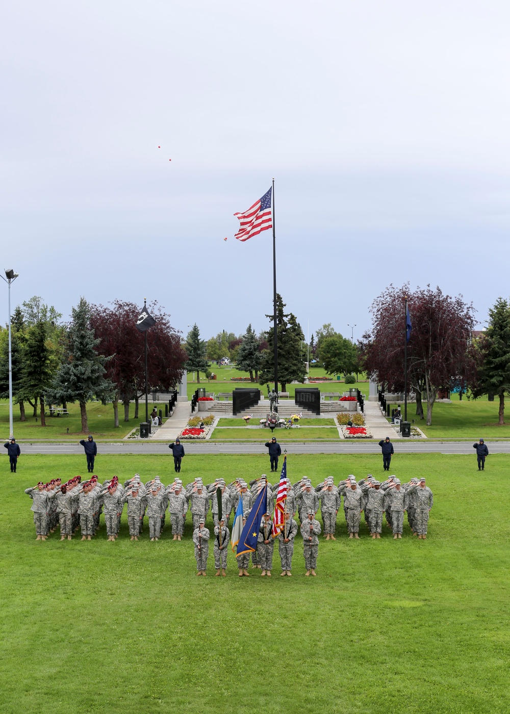 Alaska National Guard marks historic landmark in downtown Anchorage
