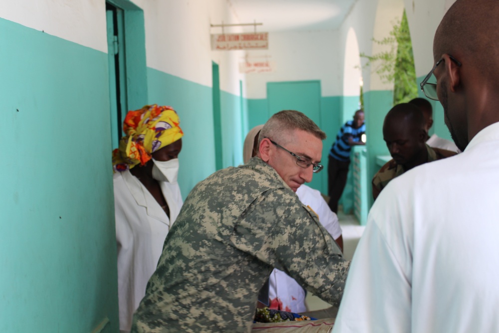 Army Reserve health care specialist assists in Chad hospital