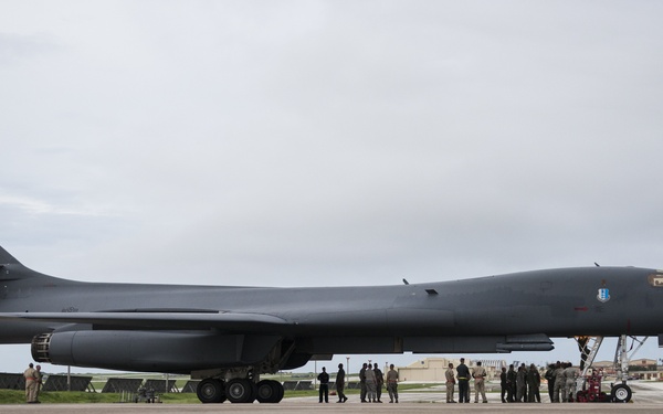 End of Era: B-1s replace B-52s at Andersen AFB