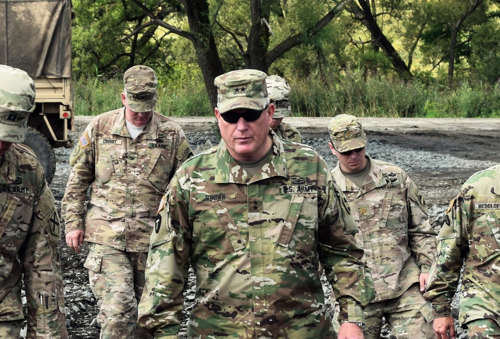 Deputy Command General of U.S. Army Reserve Component Tours Operation Resolute Castle