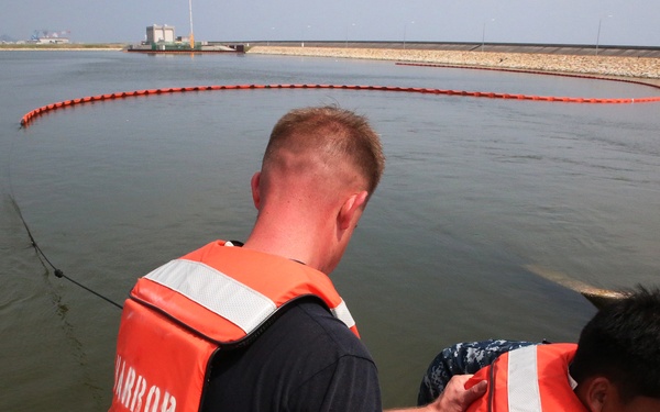 Facility Response Team tests their oil spill response