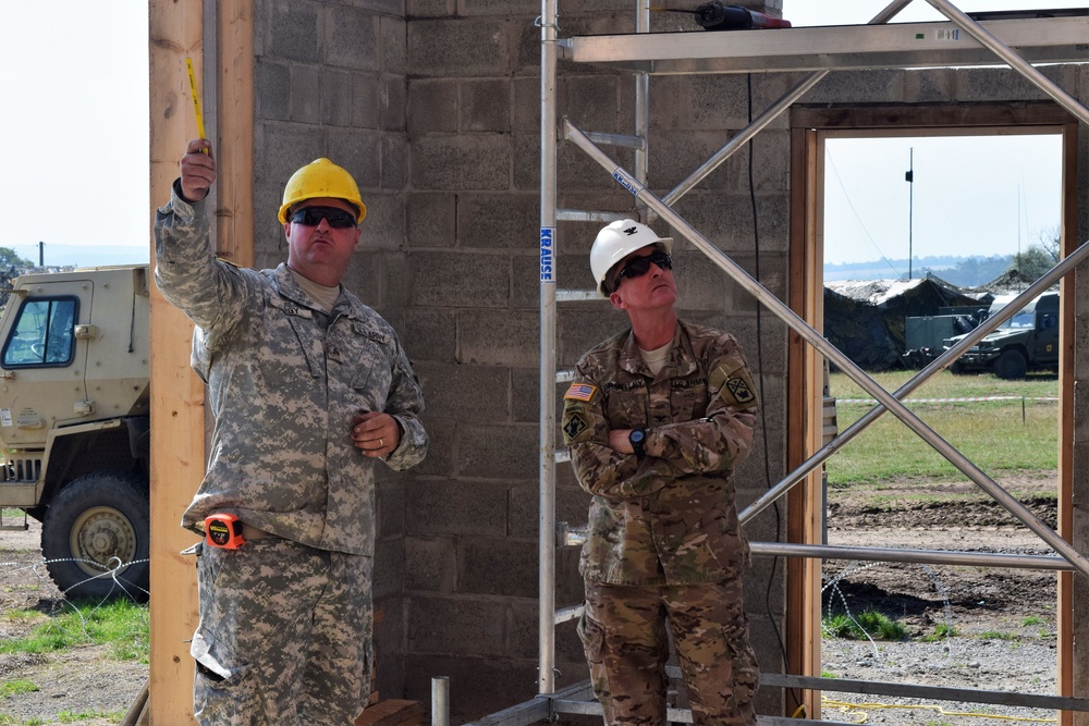 Col. Brantley Surveys Progress of Alabama Army National Guard in Romania