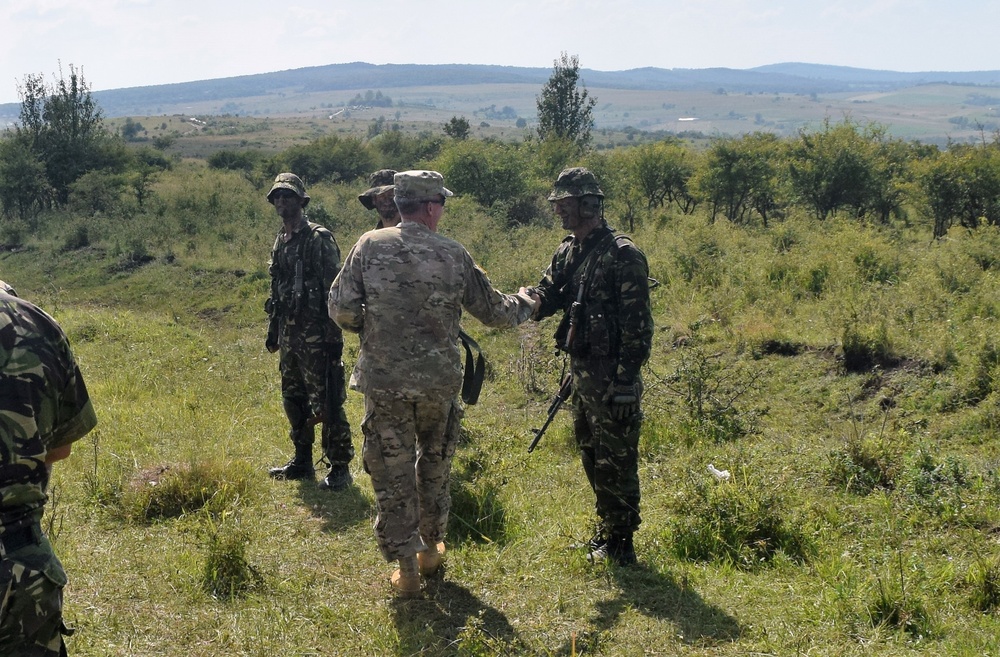 Col. Brantley Surveys Progress of Alabama Army National Guard in Romania