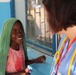 Army Reserve nurse makes a new friend at Chad hospital