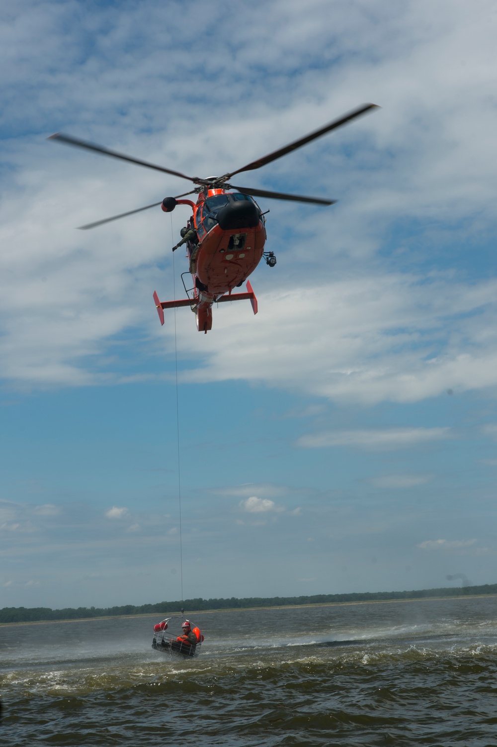 Airmen perform water survival