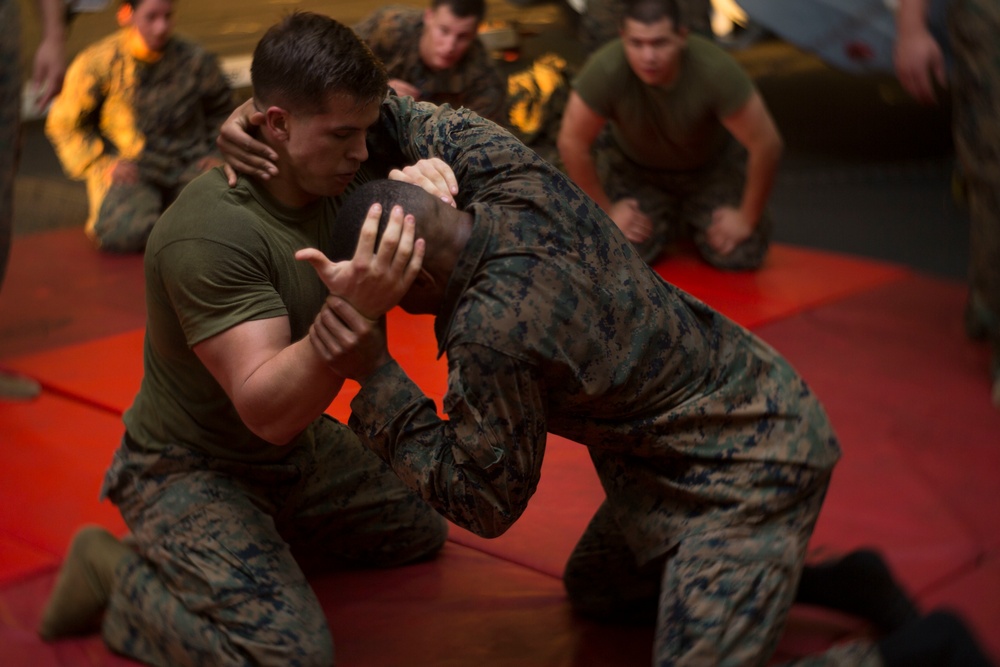 22nd MEU Marines Conduct Marine Corps Martial Arts Instructor Course