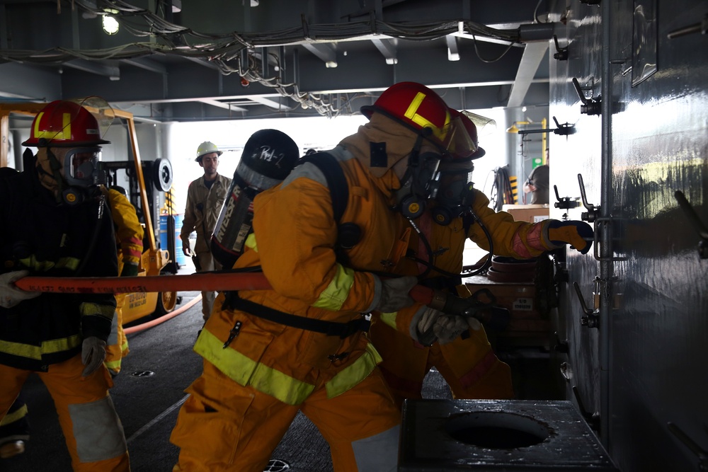 USNS Walter S. Diehl Conducts Training, Drills to Sharpen Readiness After Yard Period