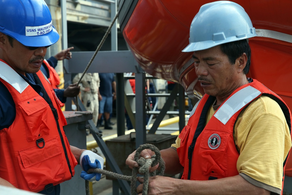 USNS Walter S. Diehl Conducts Training, Drills to Sharpen Readiness After Yard Period