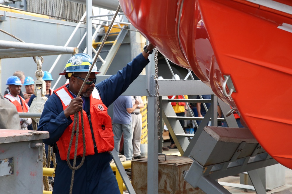 USNS Walter S. Diehl Conducts Training, Drills to Sharpen Readiness After Yard Period