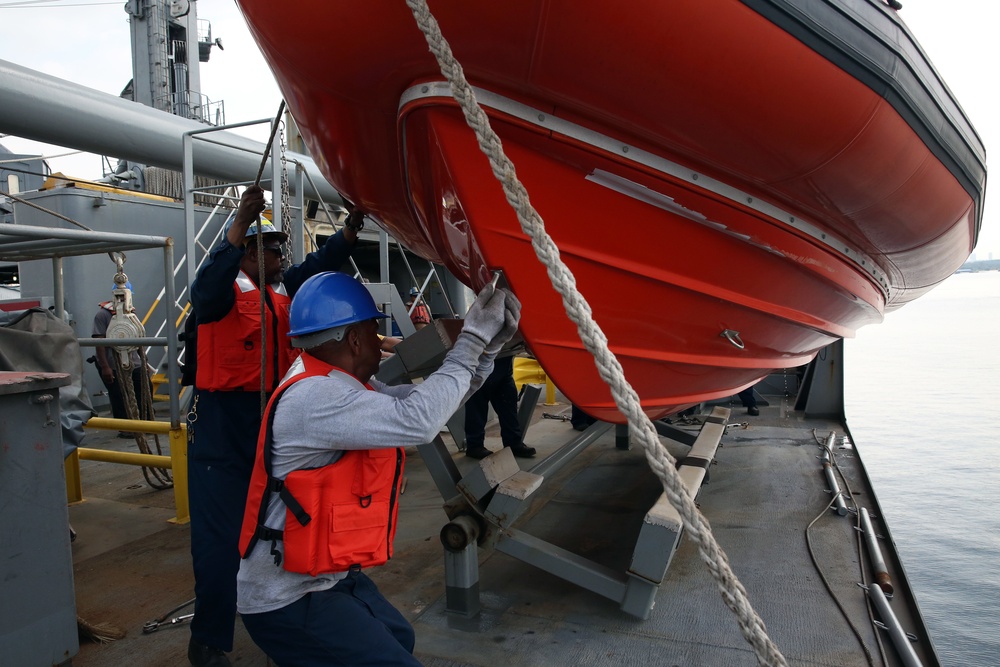 USNS Walter S. Diehl Conducts Training, Drills to Sharpen Readiness After Yard Period