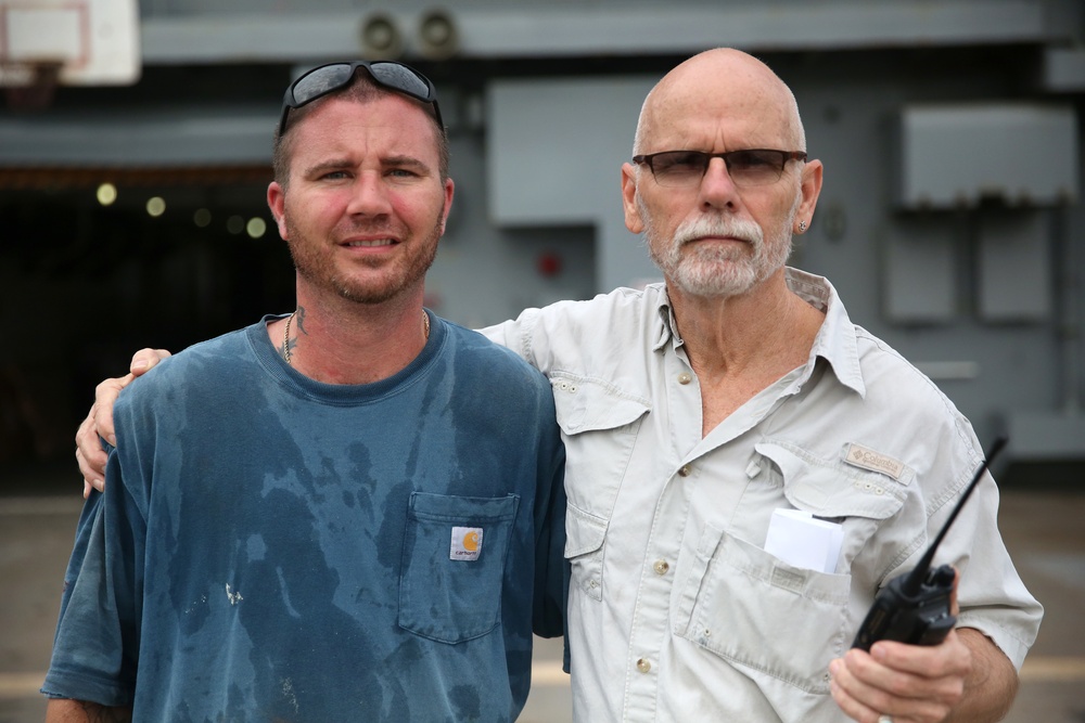 Father, Son Share Mariner Life Aboard USNS Walter S. Diehl