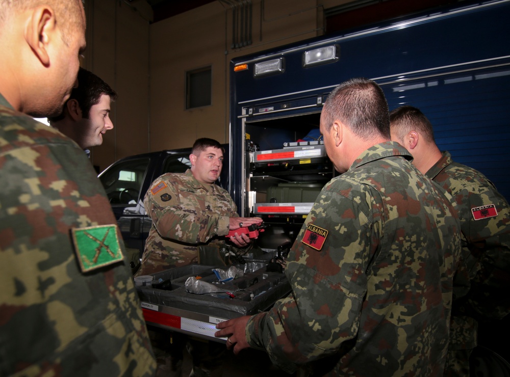 Albanian military trains with 21st Civil Support Team