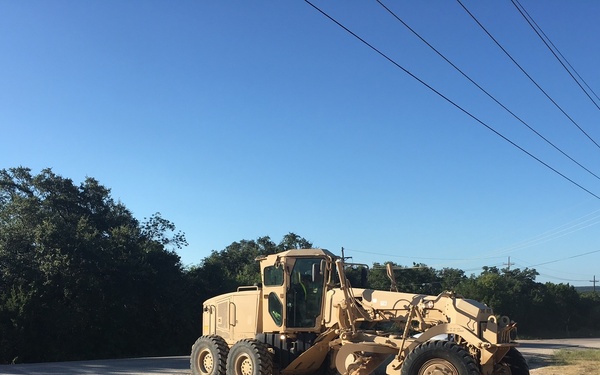 104th ECC Improves Fort Hood Range Roads