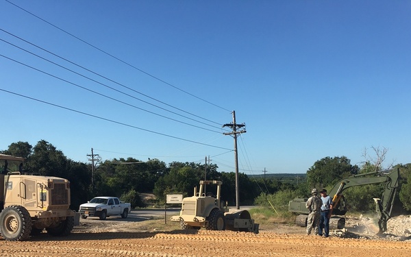 104th ECC Improves Fort Hood Range Roads