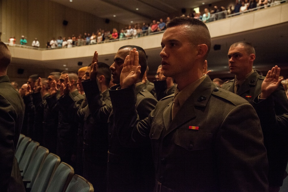 Alpha, Charlie, Delta Co. Commissioning Ceremony