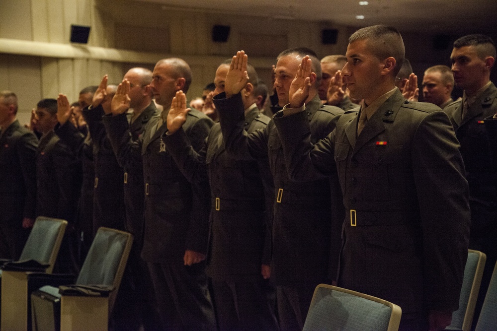 Alpha, Charlie, Delta Co. Commissioning Ceremony