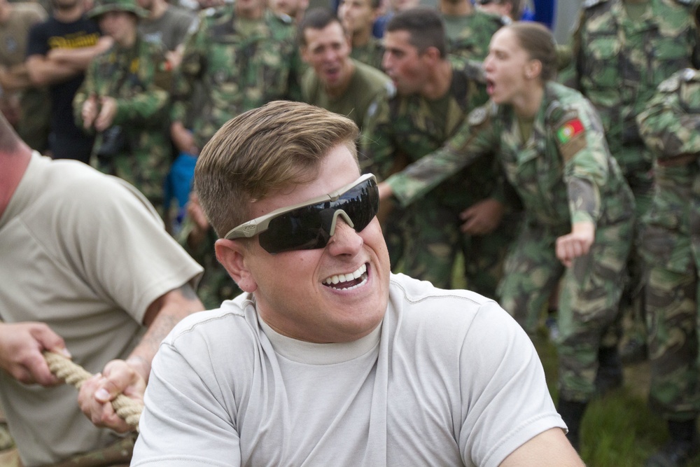 A friendly competition among allies