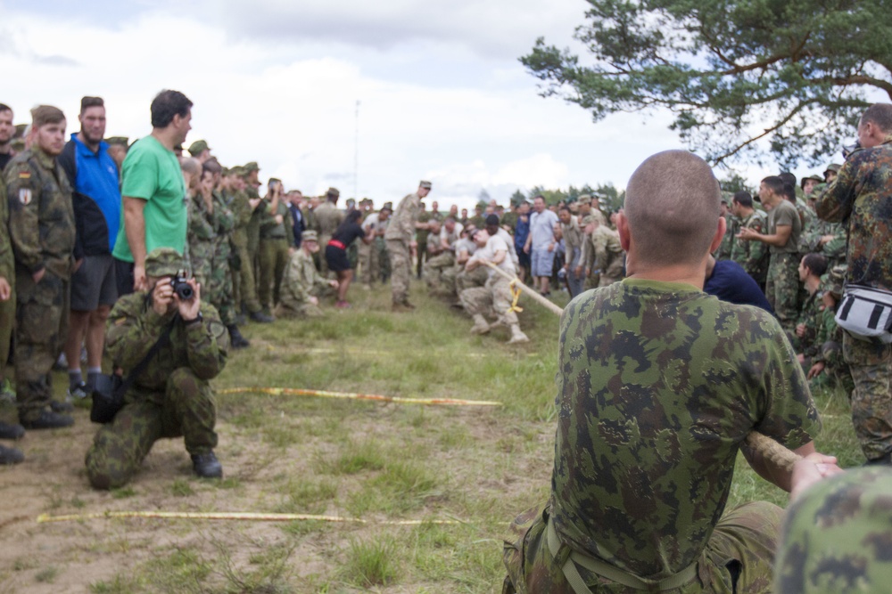 A friendly competition among allies