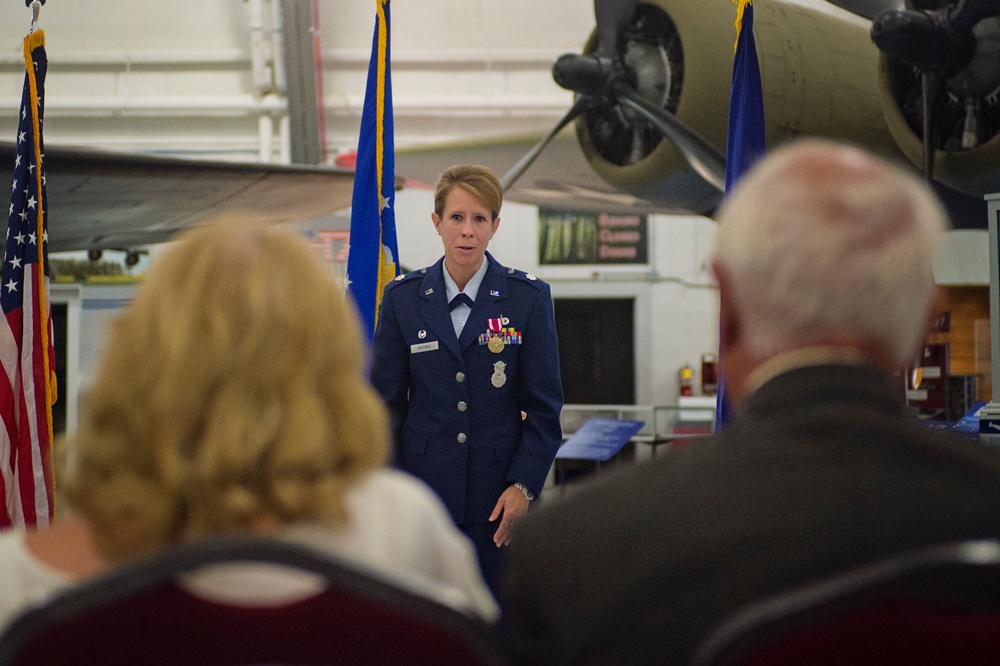 Lt. Col. Jennifer Aquinas retires from Air Force