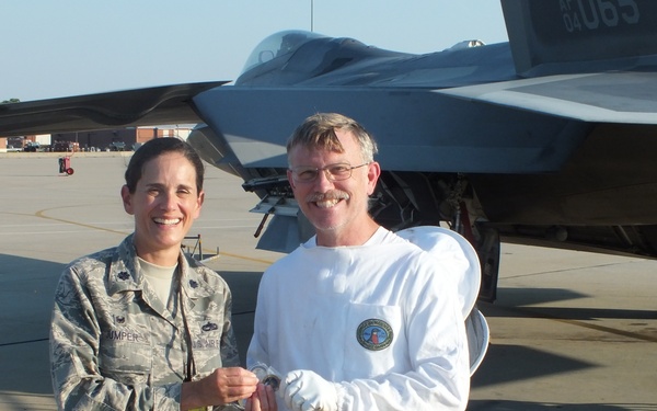 F-22 Raptor Provides Refuge for Honey Bees