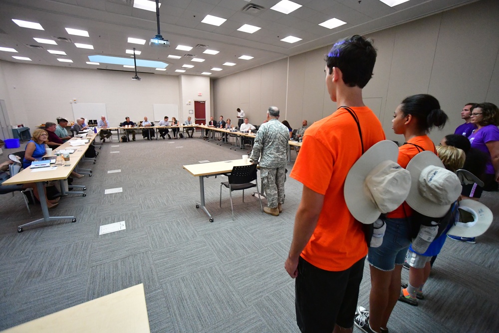 Delaware Governor holds Cabinet Meeting at Bethany Beach Training Site