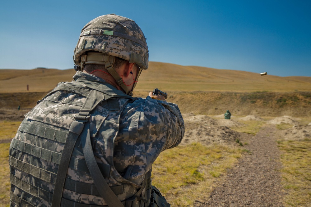 Spc. Carlo Deldonno fires M9