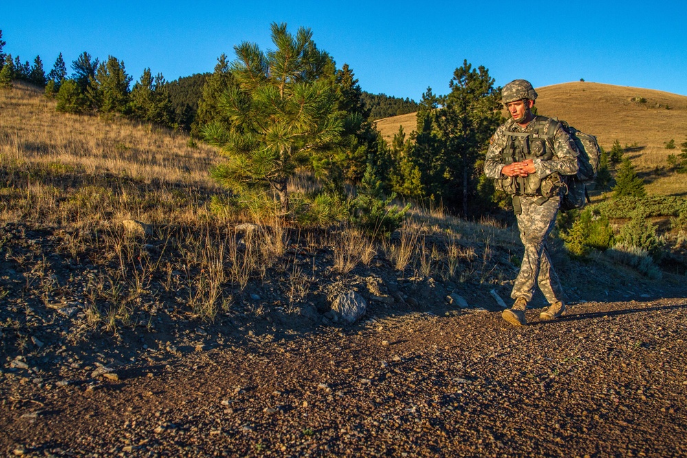 Sgt. 1st Class Robert Jones marches on