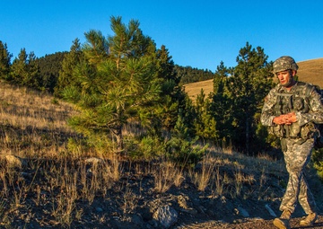 Sgt. 1st Class Robert Jones marches on