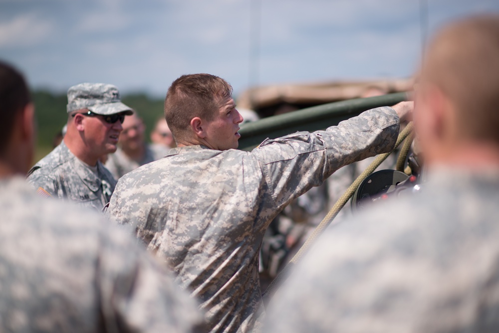 Indiana Adjutant General Visits Troops at Ft. Knox