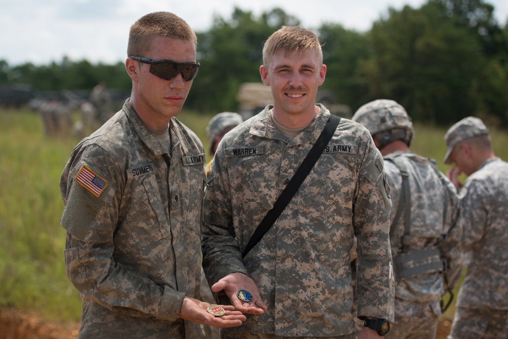 Indiana Adjutant General Visits Troops at Ft. Knox