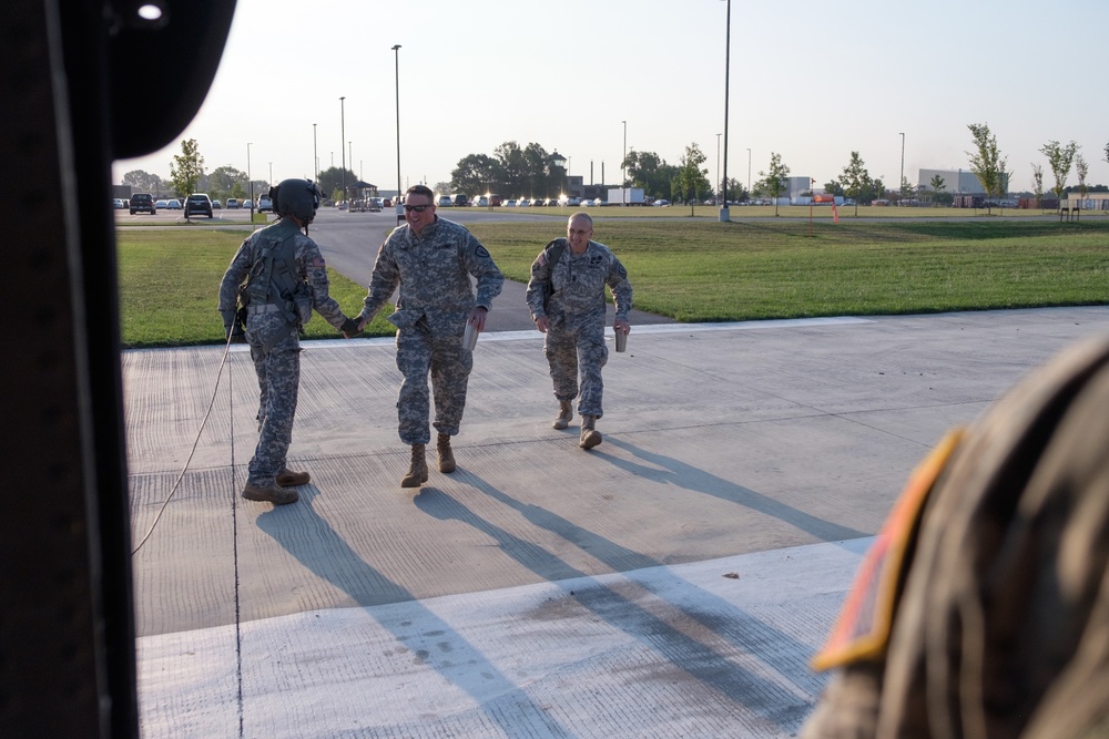 Indiana Adjutant General Visits Troops at Ft. Knox