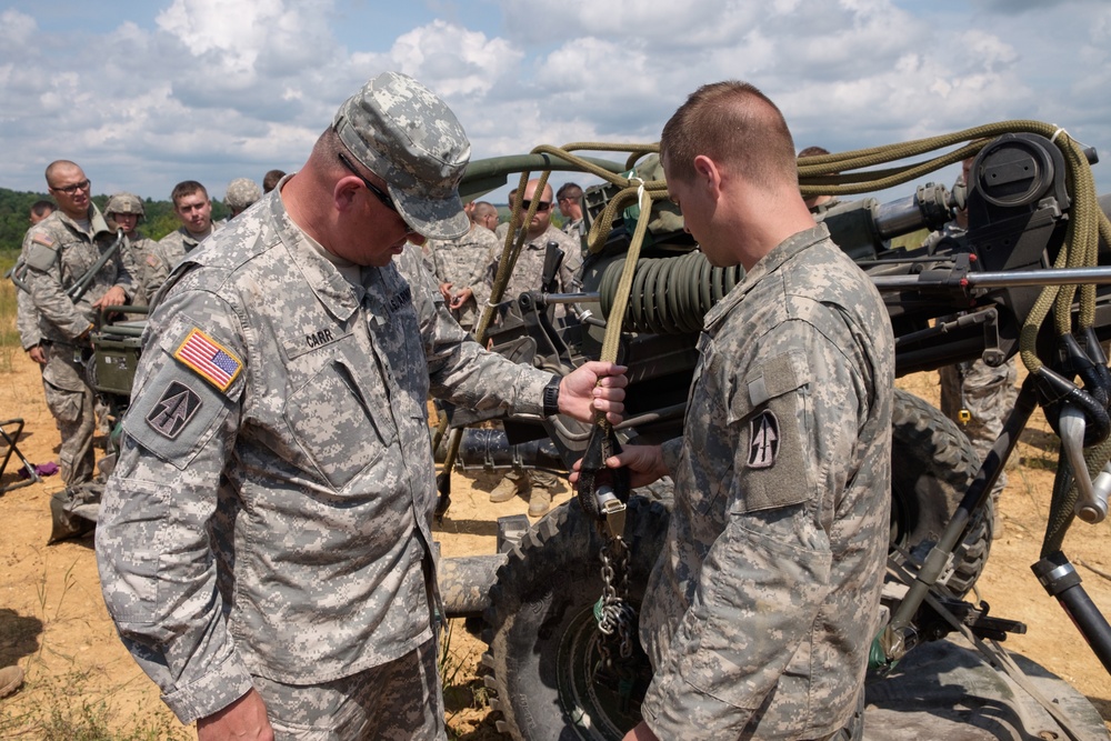 Indiana Adjutant General Visits Troops at Ft. Knox