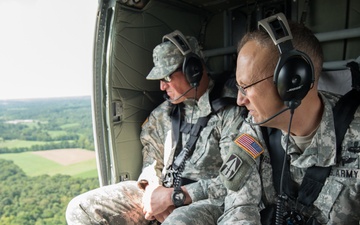 Indiana Adjutant General Visits Troops at Ft. Knox