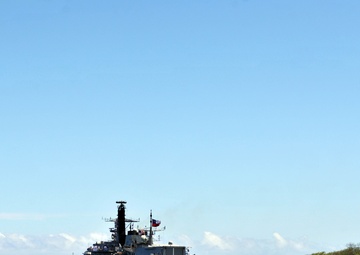 Chilean Navy frigate CNS Almirante Cochrane (FF 05) Departs Joint Base Pearl Harbor-Hickam Following the Conclusion of RIMPAC 2016