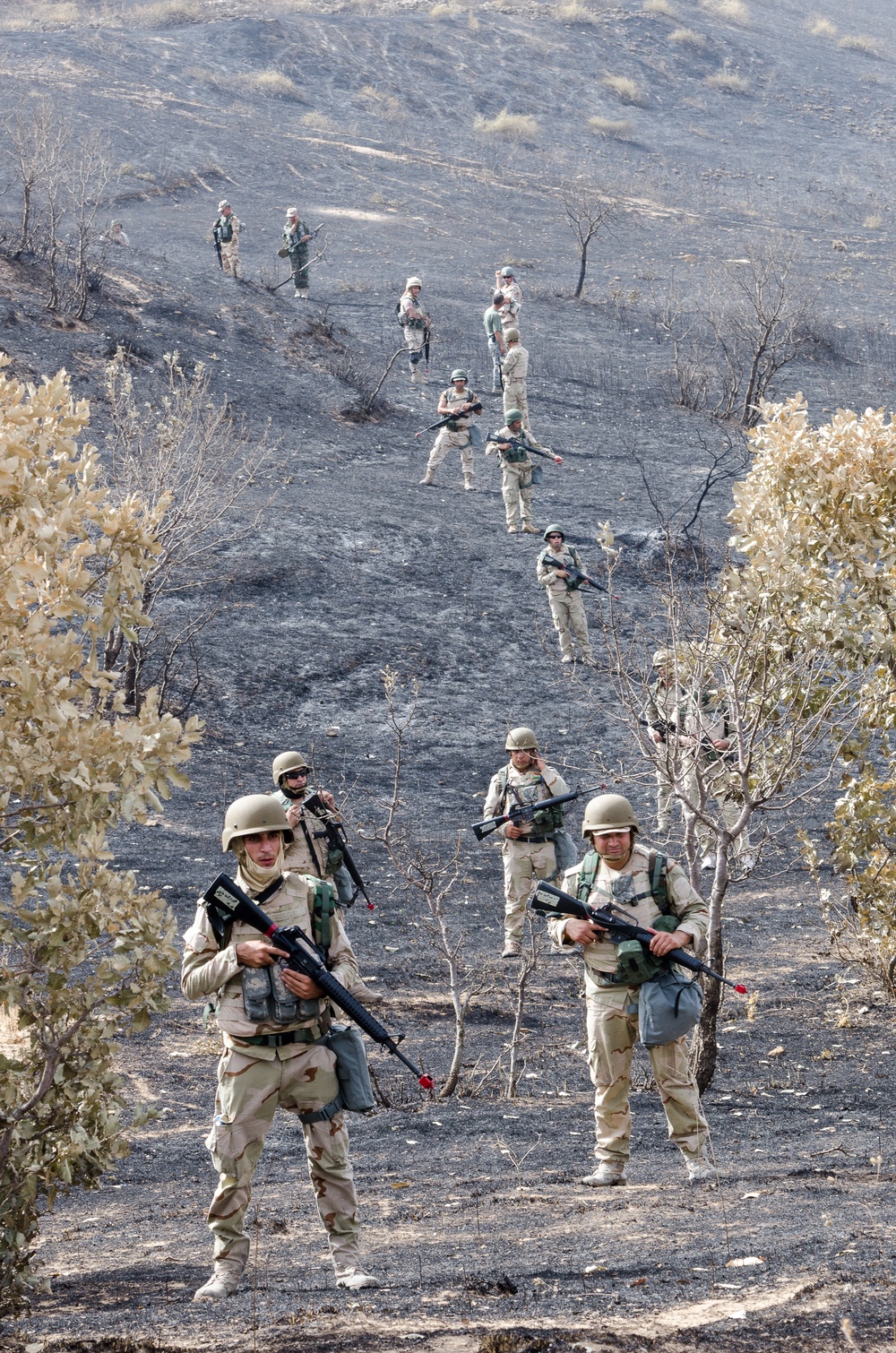 Peshmerga participate in the MBC2 final exercise