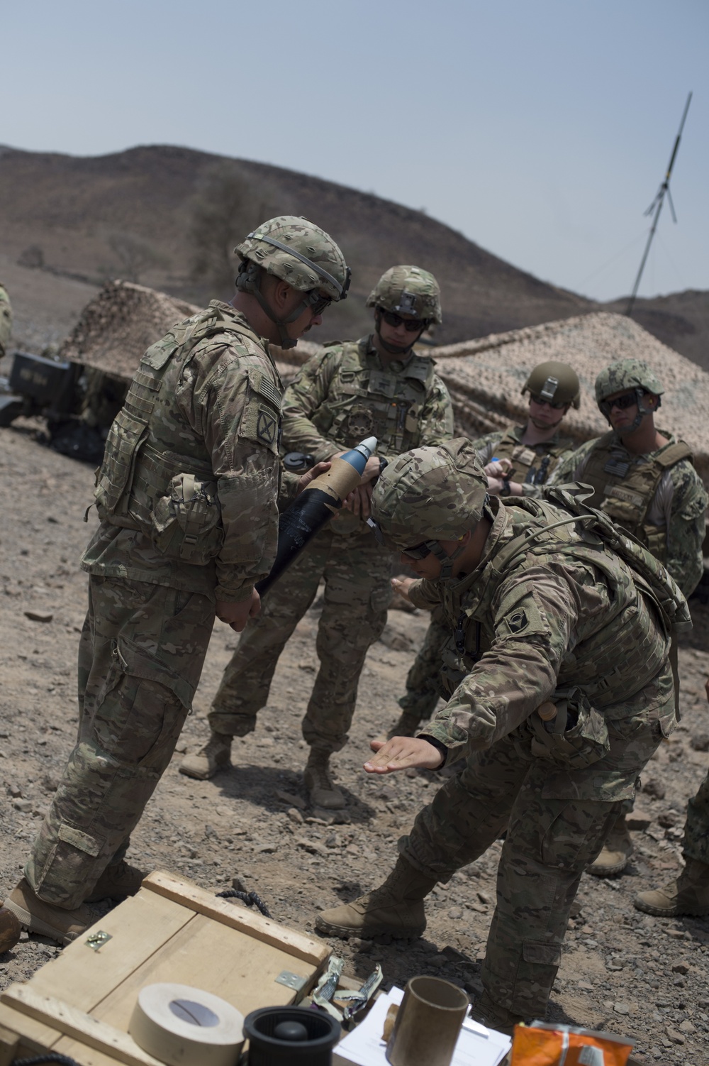 U.S. Army brings the boom: Soldiers conduct mortar fire training