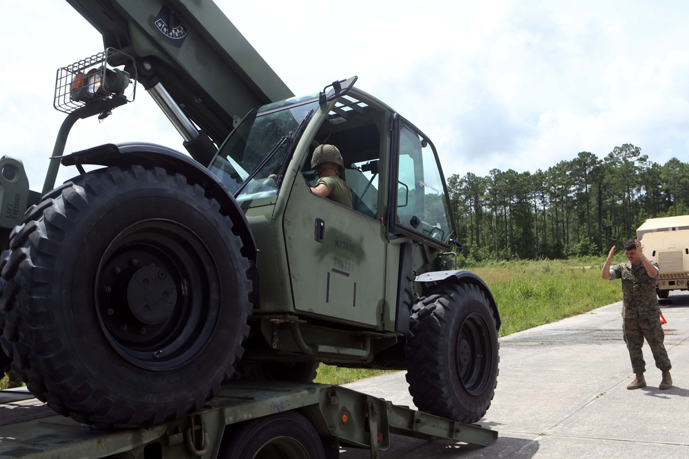 2D TSB conduct air drop training