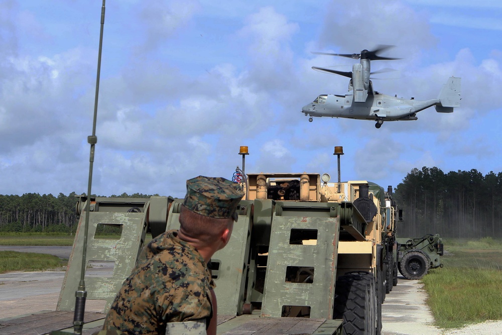 2D TSB conduct air drop training