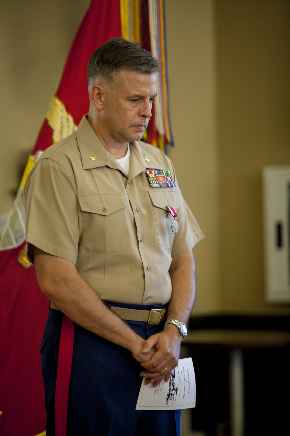 Major Mark Dethlefsen Retirement Ceremony