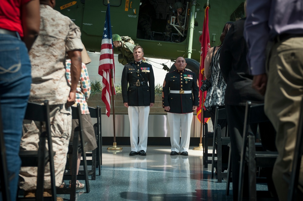 MCU EPME Retirement Ceremony of  Gunnery Sgt. David E. Ramirez