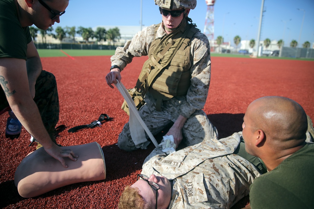 From tourniquets to combat gauze, Marines learn life-saving skills