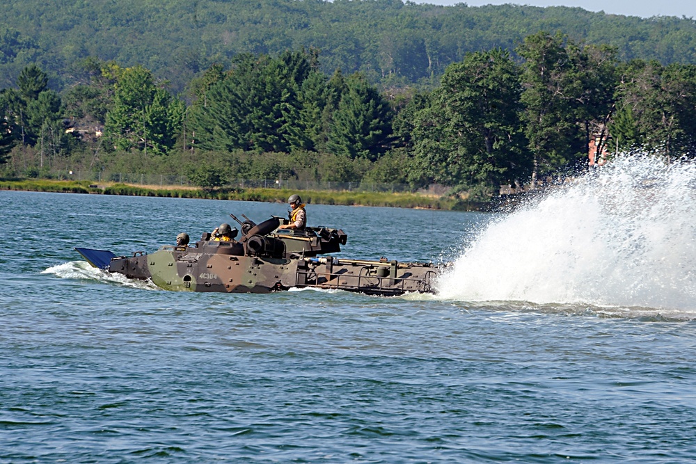 Marine Regiment rehearses amphibious assault