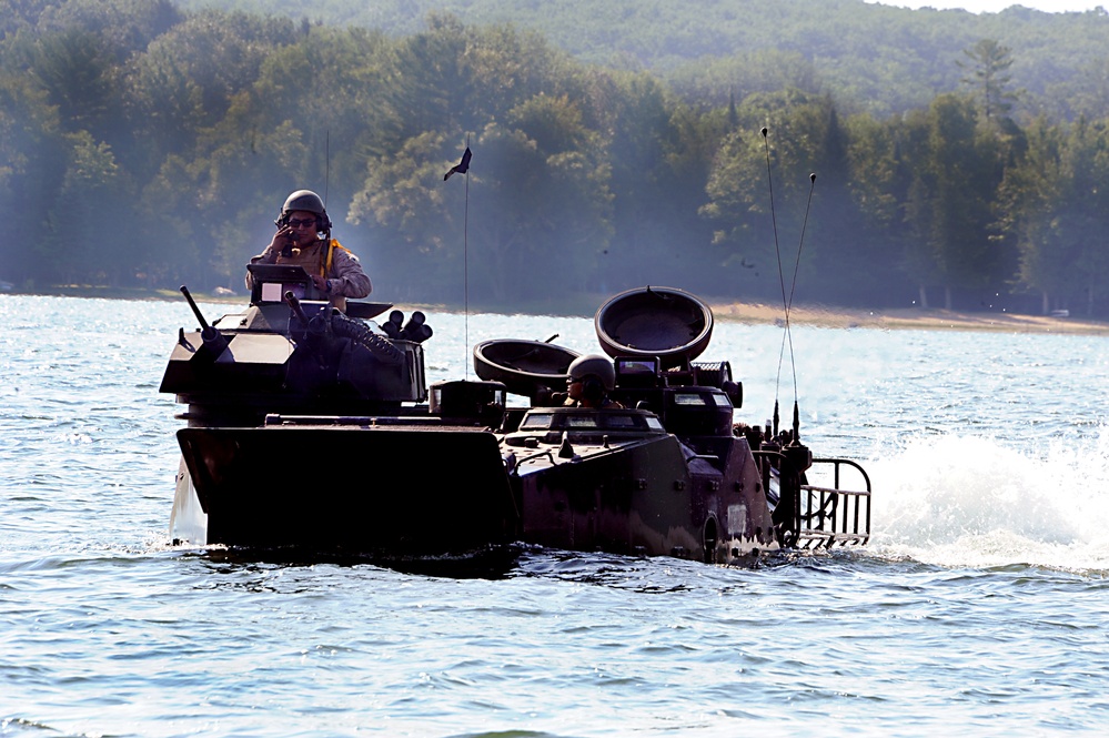 Marine Regiment rehearses amphibious assault