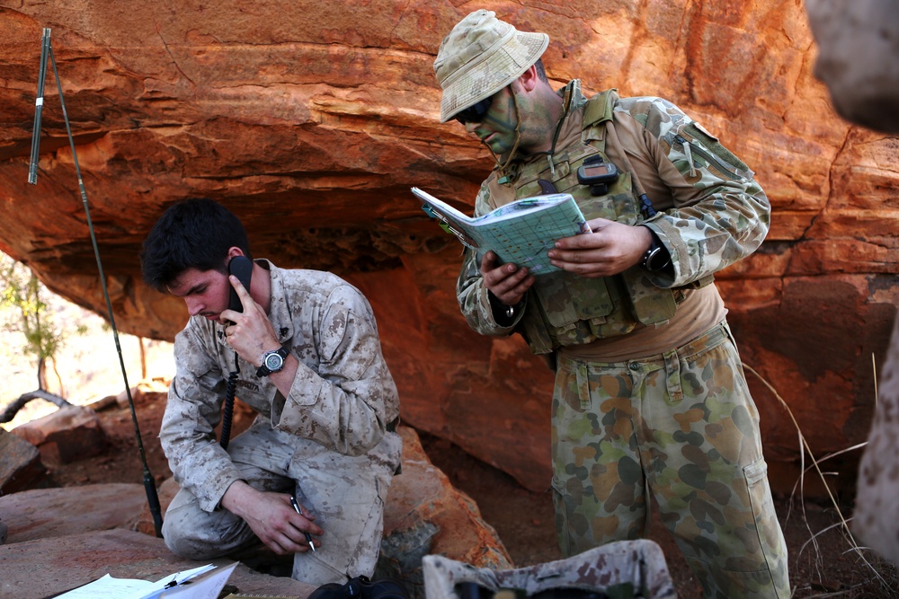 Marines, Australian JTACs have eyes on during Koolendong 16