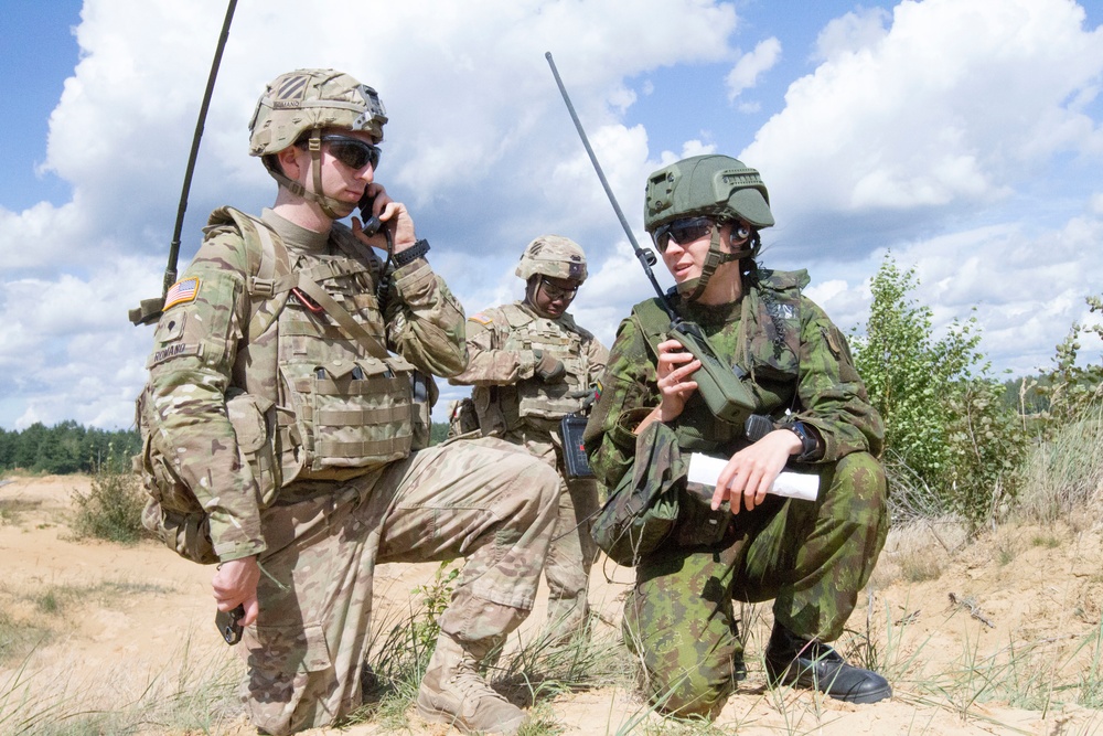 Joint Live Fire Training with Allies in the Baltics